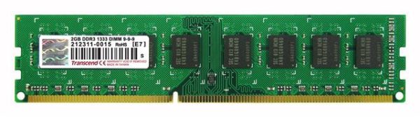 Memorija Transcend 2GB DDR3 1333MHz