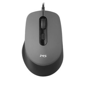 MS FOCUS C121 sivi žičani miš