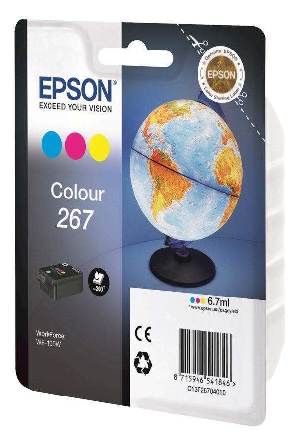 Tinta EPSON 267 WF-100W color