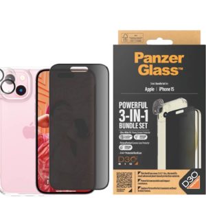 Bundle PanzerGlass iPhone 15 Privacy