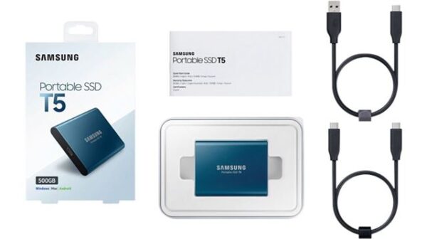 Vanjski SSD 500GB Samsung Portable T5 Blue USB 3.1 Vanjski SSD 500GB Samsung Portable T5 Blue USB 3.1