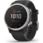 Garmin fenix 6S SOLAR Silver crni remen