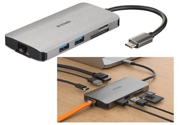 D-Link USB-C HUB 8-in-1 D-Link USB-C HUB 8-in-1