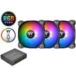 Hladnjak za kućište Thermaltake Pure Plus 14 RGB (3 komada + HUB)