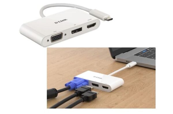 D-Link USB-C Hub 3 u 1 DUB-V310 D-Link USB-C Hub 3 u 1 DUB-V310
