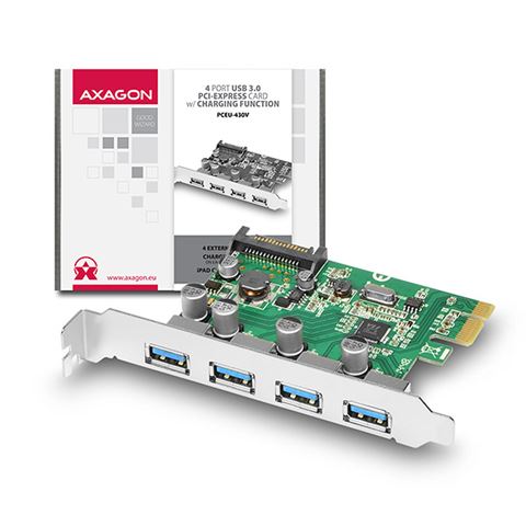 AXAGON PCEU-430V PCIe Adapter 4x USB3.0 AXAGON PCEU-430V PCIe Adapter 4x USB3.0