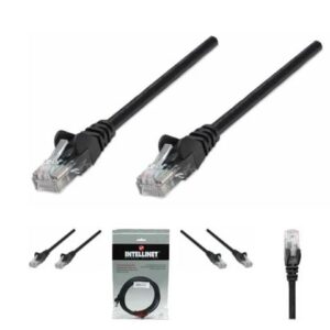 Intellinet patch kabel 7.5m Cat.5e UTP PVC crni