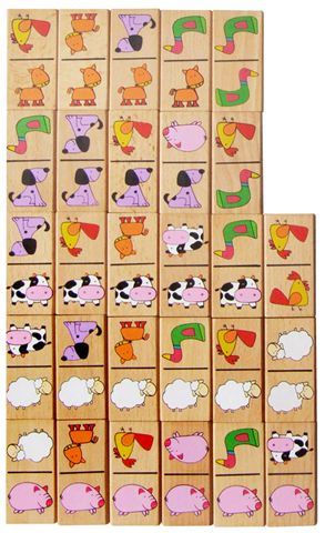 Drveni domino - životinje Drveni domino - životinje