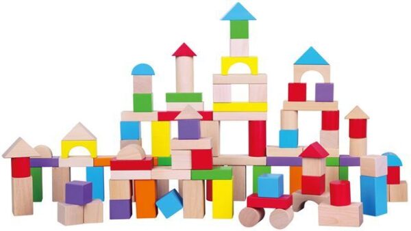 Drvene šarene kocke 3 cm Drvene šarene kocke 3 cm