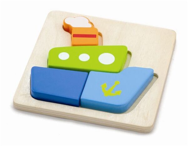 Drvene puzzle 4 dijela - brod