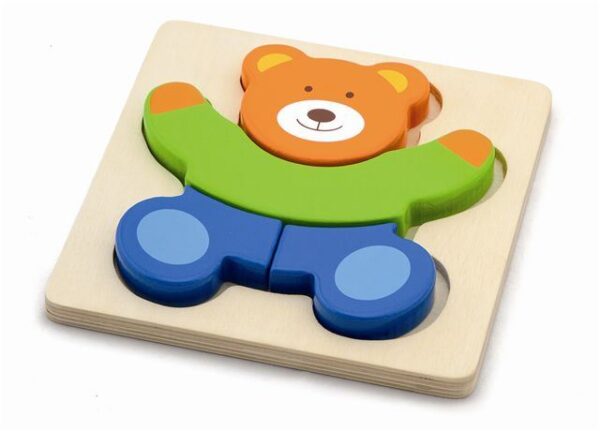 Drvene puzzle 4 dijela - medvjedić Drvene puzzle 4 dijela - medvjedić