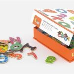 Drvena slova i brojevi s magnetima (77 kom)