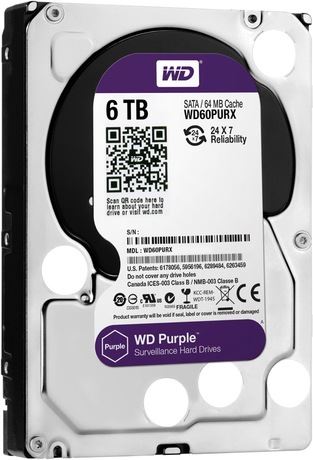 Hard Disk Western Digital Purple™ Surveillance 6TB 3