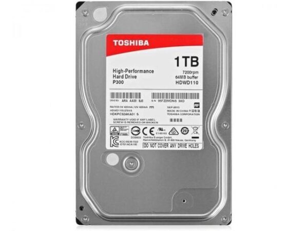 HDD Interni Toshiba P300 Desktop PC 1TB 3