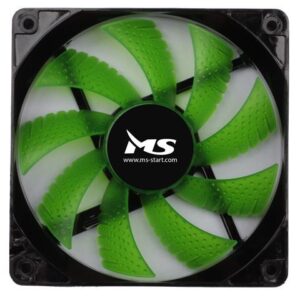 MS PC COOL 12cm zeleni LED ventilator za kućište
