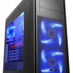 MS TITAN PRO gaming kućište plavi LED ventilatori