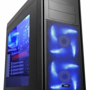 MS TITAN PRO gaming kućište plavi LED ventilatori