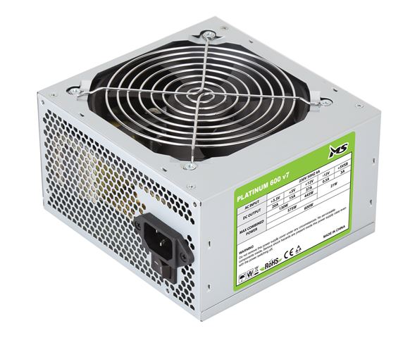 MS PLATINUM 600 v7 ATX 2.31 PPFC napajanje + USB LED lampica