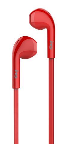 MS SHAKE crvene in-ear slušalice s mikrofonom