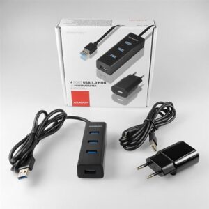 AXAGON HUE-S2BP 4x USB3.0 Hub 1.2m kabel