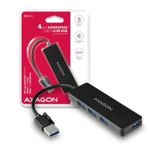 AXAGON HUE-G1A 4 x USB3.2 Gen1 USB HUB SLIM