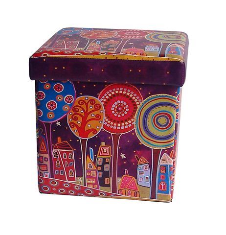 TABURE KUTIJA 36*36*36 DRVO LJUBIČASTI