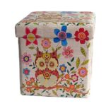 TABURE KUTIJA 36*36*36 SOVA I CVJETIĆ