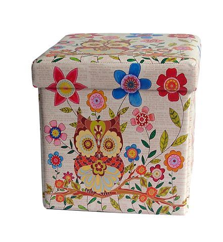 TABURE KUTIJA 36*36*36 SOVA I CVJETIĆ