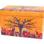 TABURE KUTIJA 37*60*37 DRVO ŽUTI