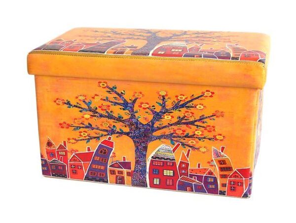 TABURE KUTIJA 37*60*37 DRVO ŽUTI