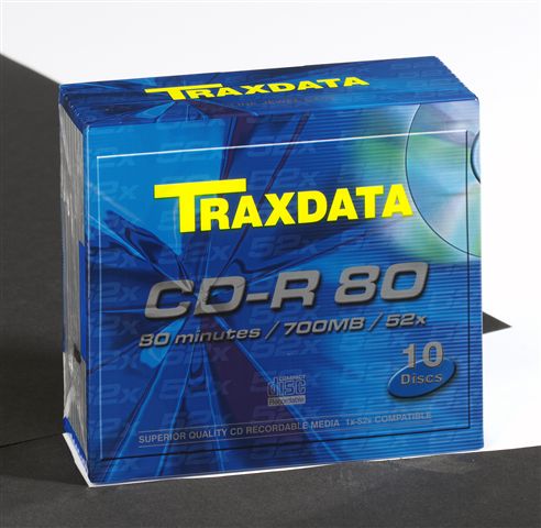 TRAXDATA OPTIČKI MEDIJ CD-R SLIM BOX 10