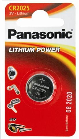 PANASONIC baterije CR-2025EL/1B Lithium Coin PANASONIC baterije CR-2025EL/1B Lithium Coin