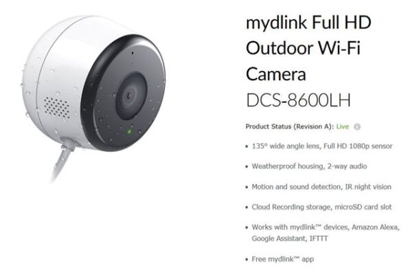 D-Link IP mrežna kamera DCS-8600LH/E D-Link IP mrežna kamera DCS-8600LH/E