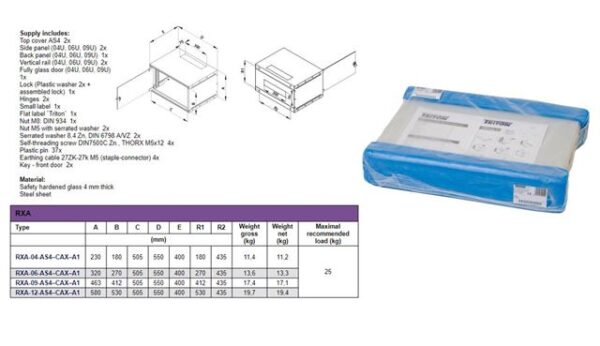Triton ormar zidni 9U/400mm