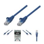 Intellinet prespojni mrežni kabel Cat.5e UTP PVC 0.5m plavi