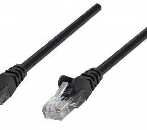 Intellinet patch kabel 0.25m Cat.5e UTP PVC crno