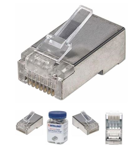 Intellinet konektor RJ45 Cat.5e STP 2-prong 100kom. stranded