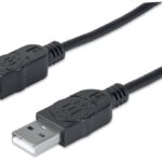 MH USB kabel 2.0 A-muški na B-muški 1.8m crni
