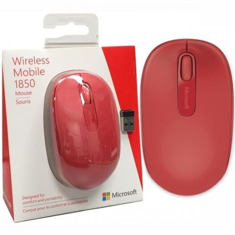 Microsoft Wireless Mobile Mouse 1850 Flame Red V2 Microsoft Wireless Mobile Mouse 1850 Flame Red V2