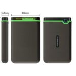 Vanjski tvrdi disk 1TB StoreJet 25M3S Transcend Iron Gray