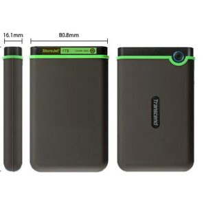 Vanjski tvrdi disk 1TB StoreJet 25M3S Transcend Iron Gray