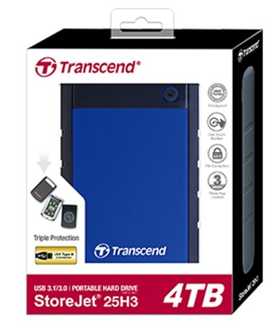 Vanjski tvrdi disk 4TB StoreJet 25H3P Transcend