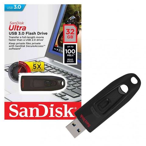 USB memorija Sandisk Ultra USB 3.0 Black 32GB USB memorija Sandisk Ultra USB 3.0 Black 32GB