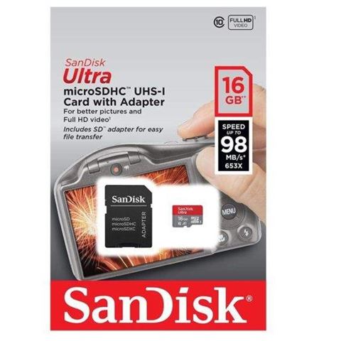 Memorijska kartica MicroSDHC Sandisk Ultra 16GB Memorijska kartica MicroSDHC Sandisk Ultra 16GB