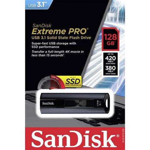 USB memorija Sandisk Extreme PRO USB 3.1 128GB USB memorija Sandisk Extreme PRO USB 3.1 128GB