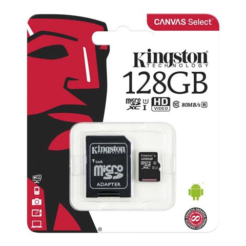 MEM SD MICRO 128GB Canvas Plus + ADP KIN MEM SD MICRO 128GB Canvas Plus + ADP KIN