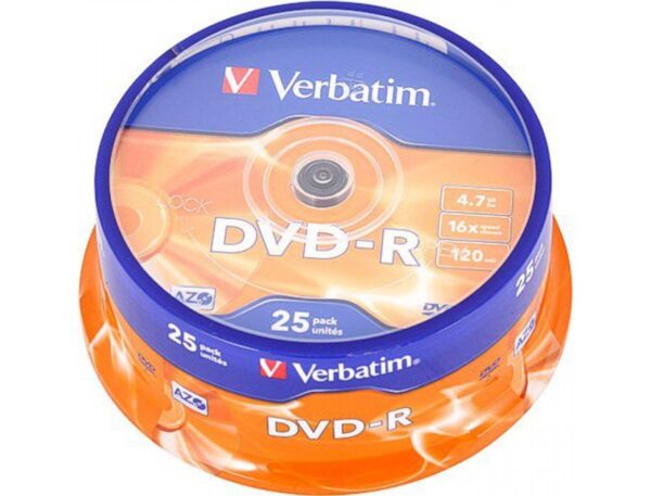DVD-R MEDIJ VERBATIM 25PK CB 16X 4 DVD-R MEDIJ VERBATIM 25PK CB 16X 4