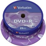 DVD+R MEDIJ VERBATIM 25PK CB 16X  4