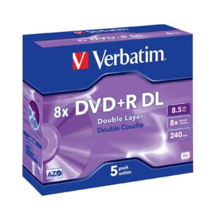 DVD+R MEDIJ VERBATIM  5PK DL J 8X