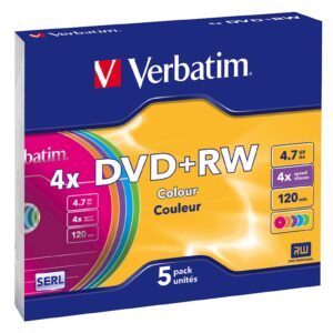 DVD+RW MEDIJ VERBATIM 5PK SC 4X 4